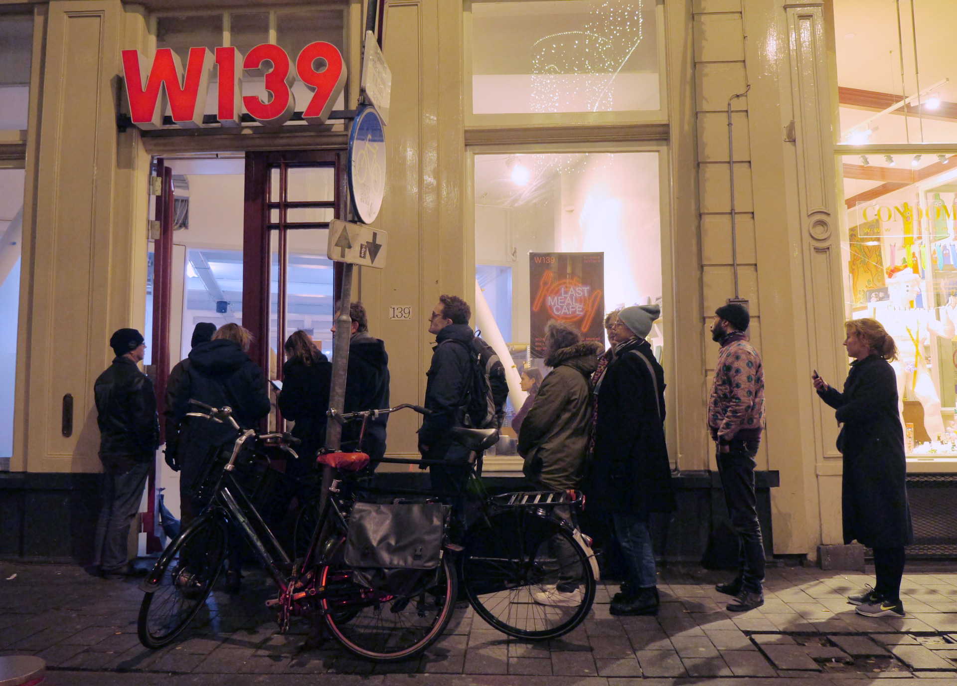 Last Meal Cafe exhibition — W139 exhibition entrance