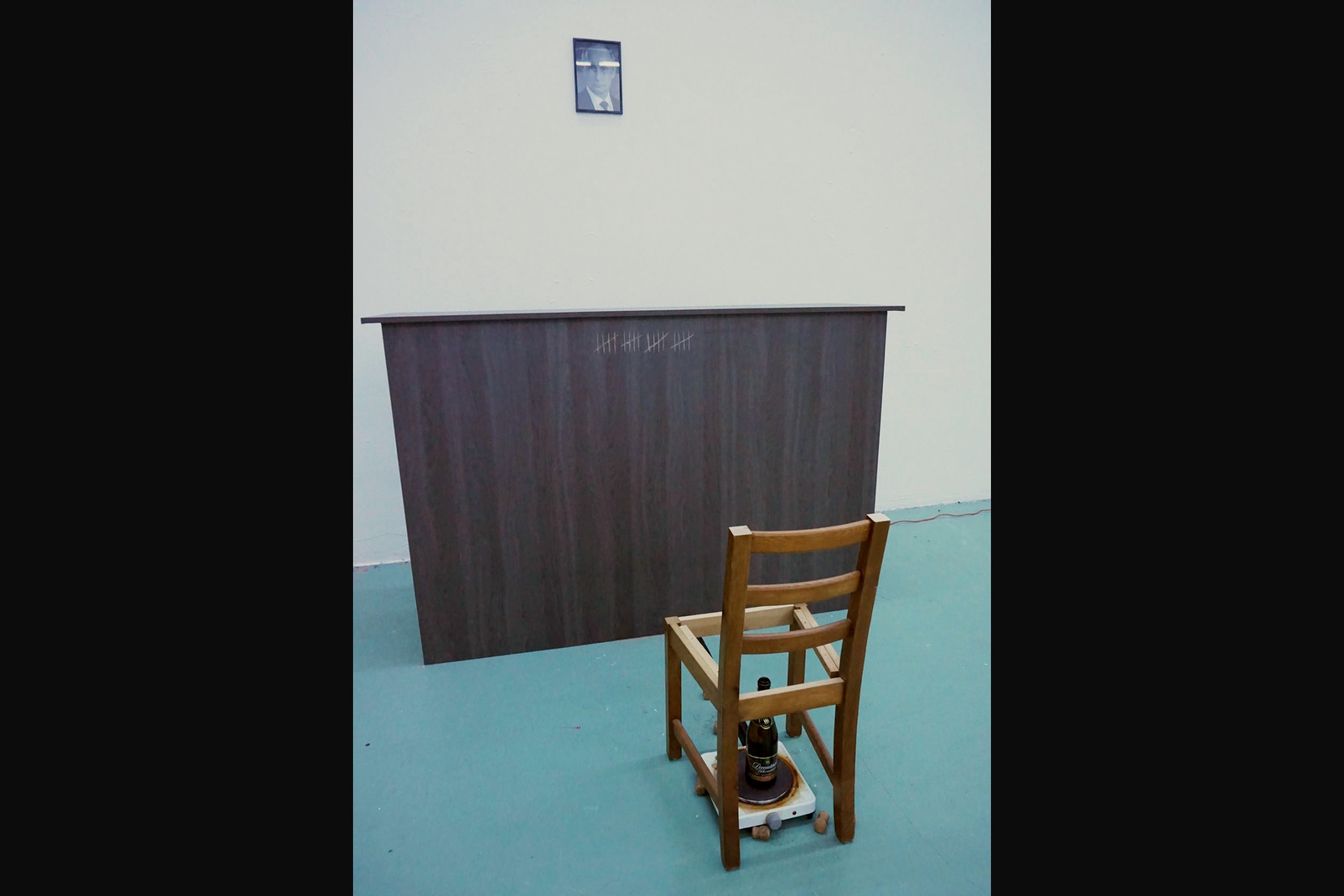 RUSSIAN CHAM-PAIN (IN THE ASS) — installation view 1