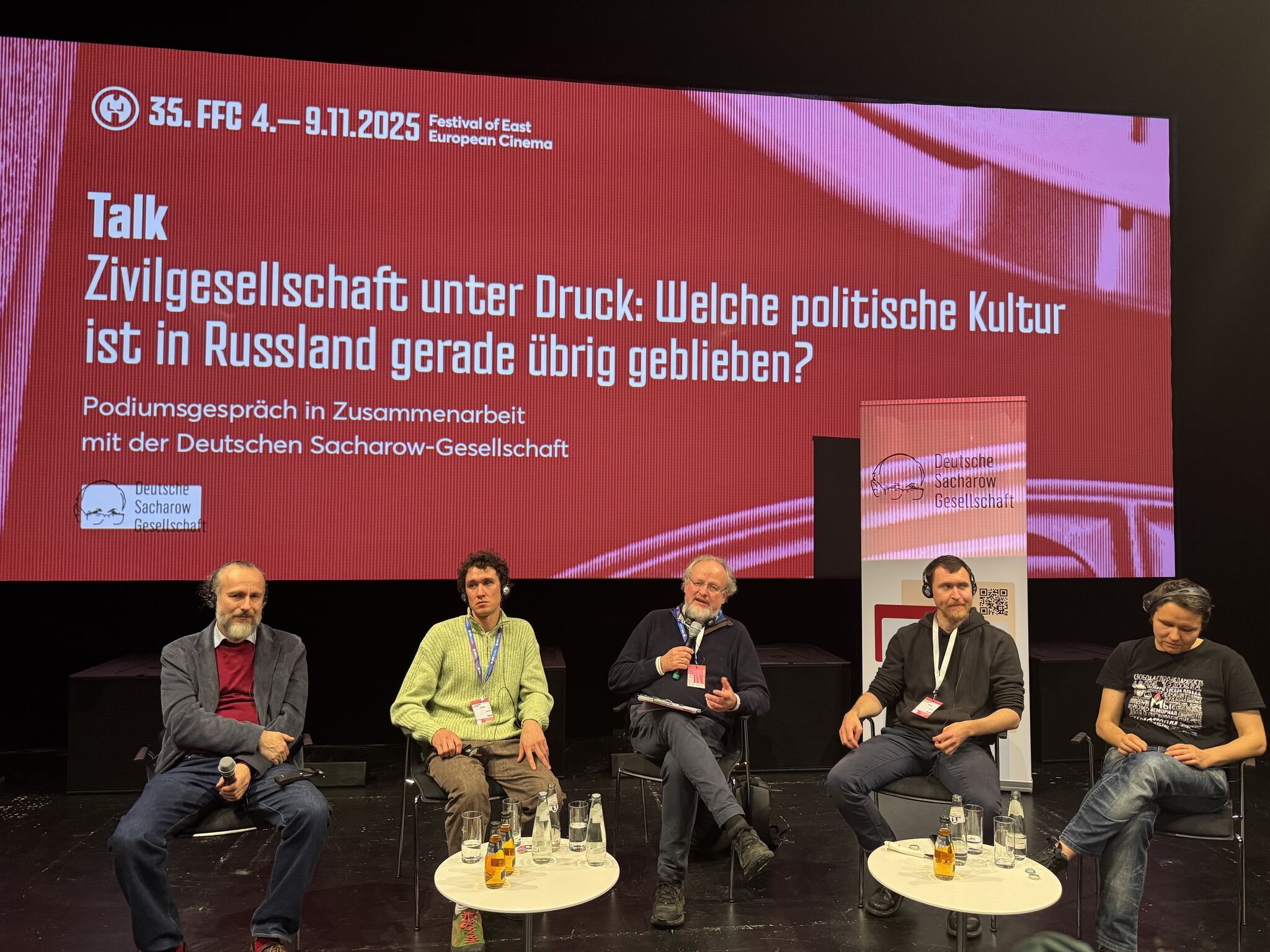 Panel discussion at the Kammerbühne during FilmFestival Cottbus