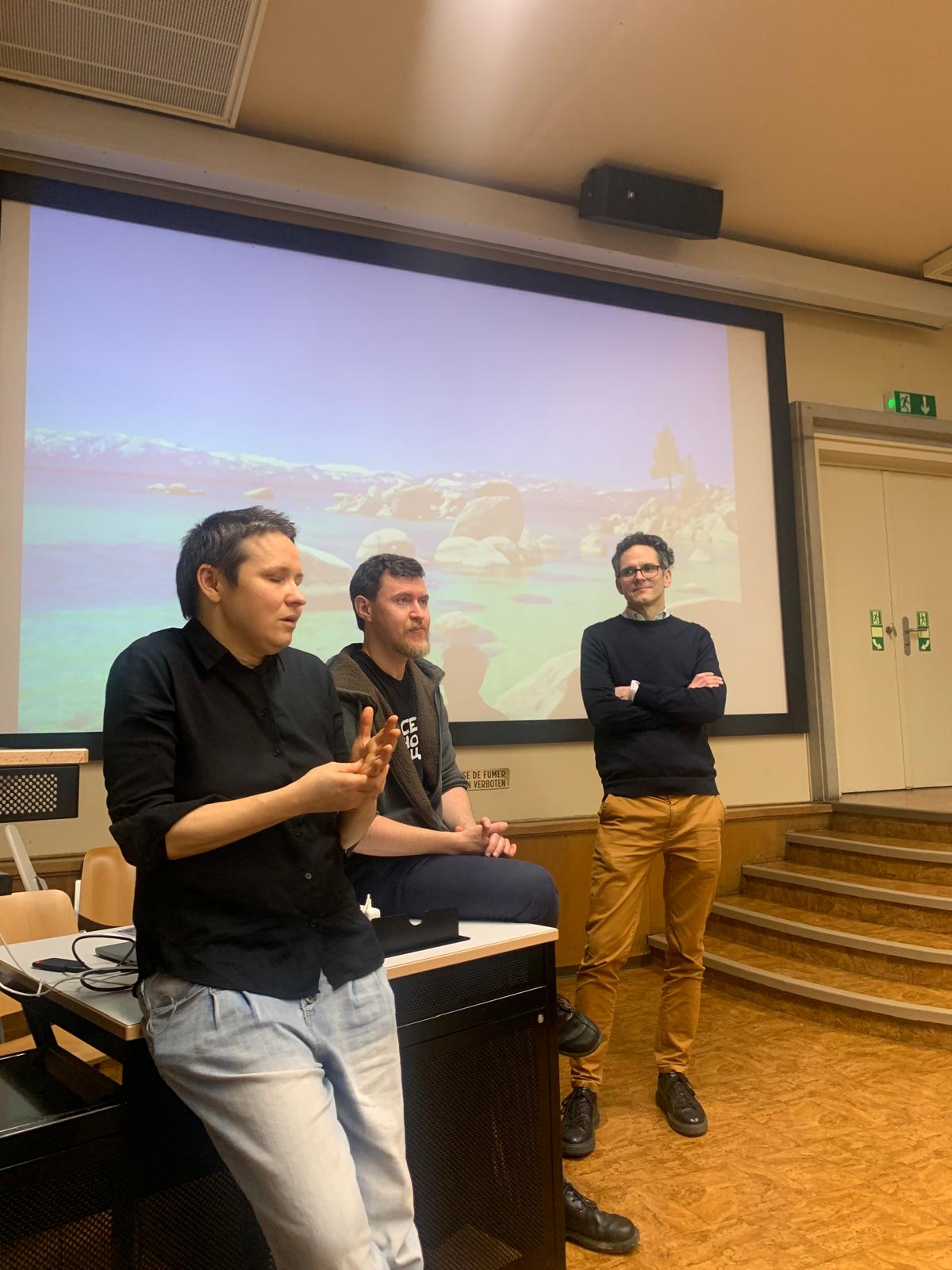 Discussion with the filmmakers at Miséricorde in Fribourg